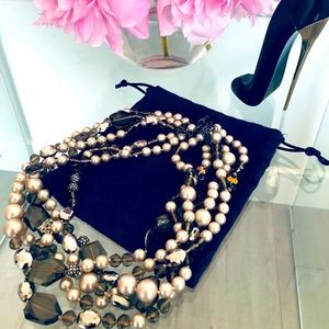 Stella & Dot, jewelled necklace.